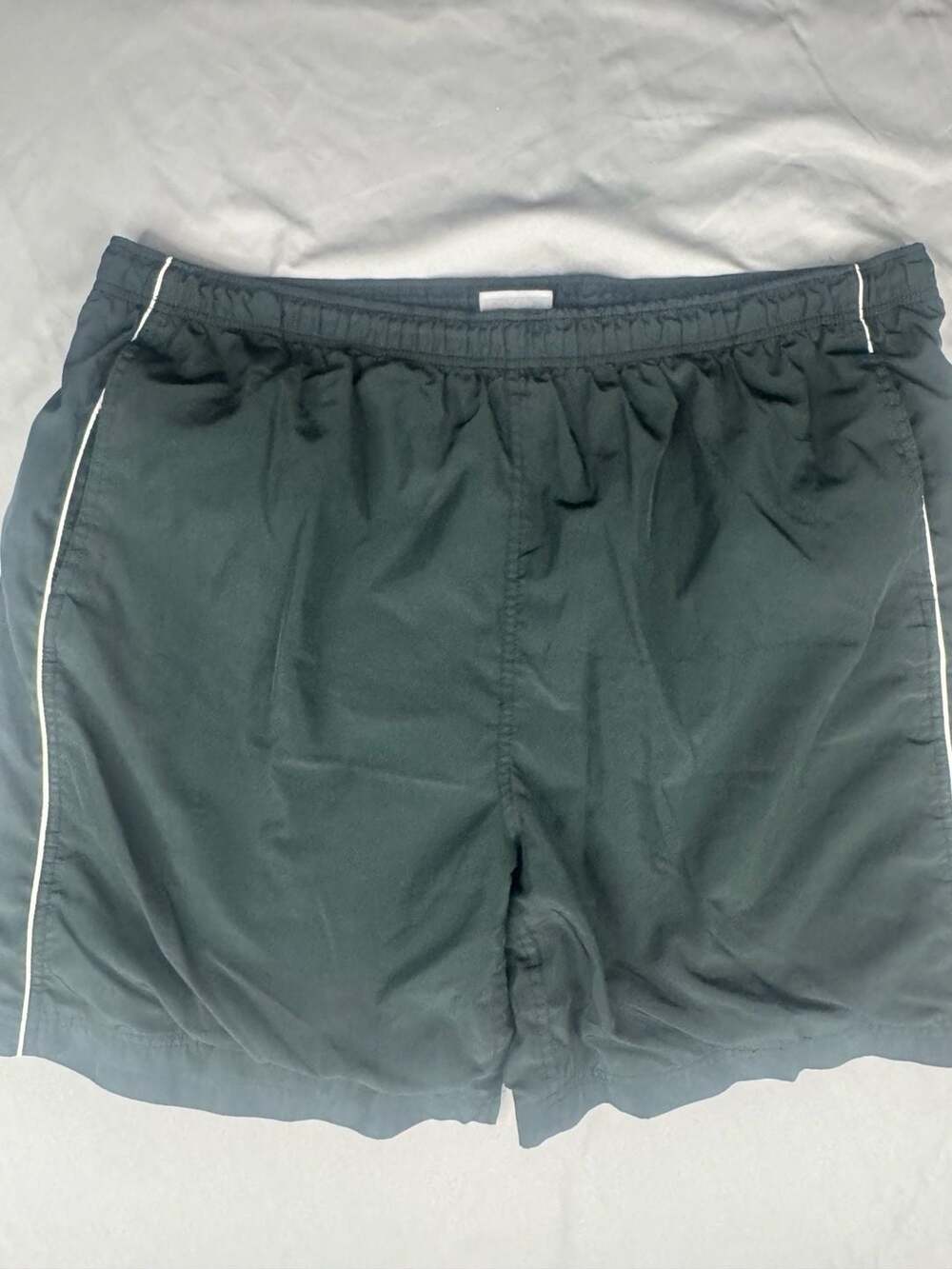 Reebok Swim Trunks Size XXL Green White Piping Mesh Lined